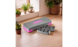 AS003 SZARY/RÓŻOWY AEROBIC STEP HMS