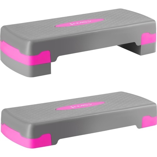 Szaro-różowy step do aerobiku AS003 HMS