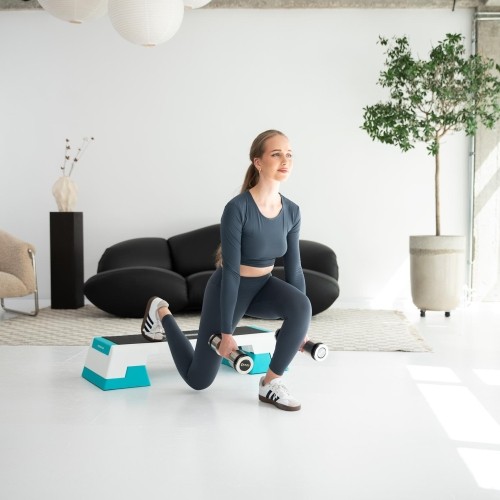 AS007 WHITE/MINT AEROBIC STEP HMS PREMIUM