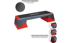 AS007 BLACK/RED AEROBIC STEP HMS PREMIUM