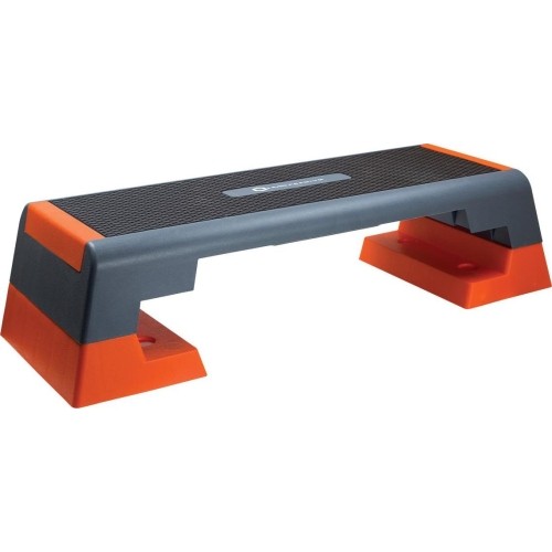Step do aerobiku treningowy do ćwiczeń HMS Premium AS007 - czarno-pomarańczowy