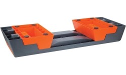 Step do aerobiku treningowy do ćwiczeń HMS Premium AS007 - czarno-pomarańczowy