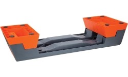 Step do aerobiku treningowy do ćwiczeń HMS Premium AS007 - czarno-pomarańczowy