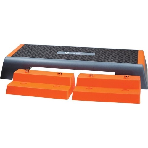 Step do aerobiku treningowy do ćwiczeń HMS Premium AS007 - czarno-pomarańczowy