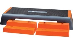Step do aerobiku treningowy do ćwiczeń HMS Premium AS007 - czarno-pomarańczowy