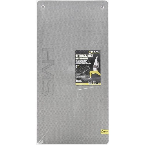 Mata treningowa HMS Premium MFK07 jasnoszaro-czarna, 120x60cm, EVA 15mm