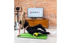 Mata treningowa do ćwiczeń Fitness HMS MFK01, Zielono-czarna