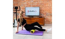 Mata treningowa do ćwiczeń Fitness HMS MFK01, Fioletowo-czarna