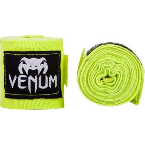 Owijki bokserskie Venum Kontact - 4,5 m - Neon Yellow - Fluo żółty