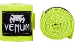 Owijki bokserskie Venum Kontact - 4,5 m - Neon Yellow - Fluo żółty