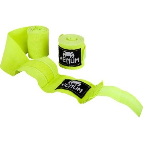 Owijki bokserskie Venum Kontact - 4,5 m - Neon Yellow - Fluo żółty