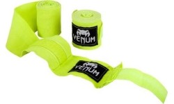 Owijki bokserskie Venum Kontact - 4,5 m - Neon Yellow - Fluo żółty