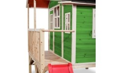 Drewniany domek do zabawy EXIT Loft 350 - zielony