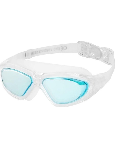 NQG280MAF BIAŁE JUNIORSKIE OKULARY PŁYWACKIE/MASKA NILS AQUA