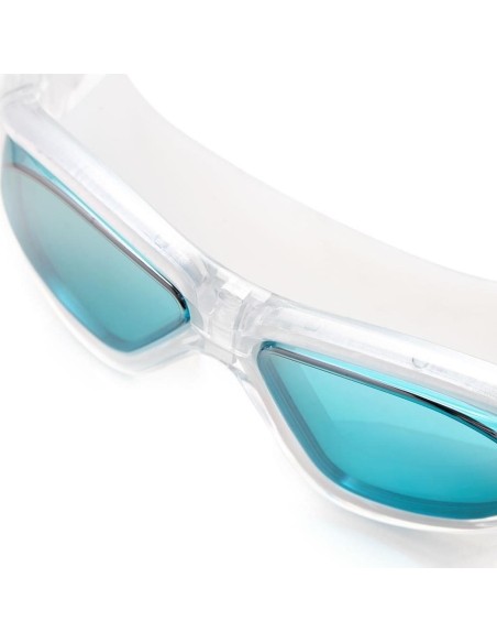NQG280MAF BIAŁE JUNIORSKIE OKULARY PŁYWACKIE/MASKA NILS AQUA