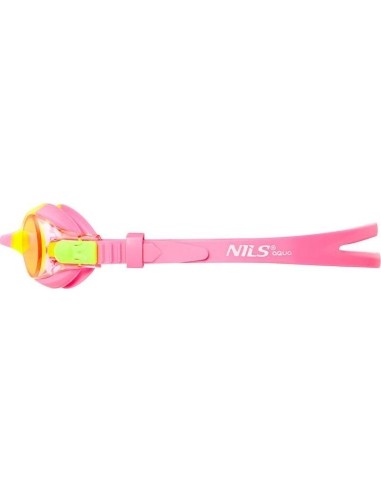 Juniorskie okulary pływackie NILS AQUA NQG700AF, różowe
