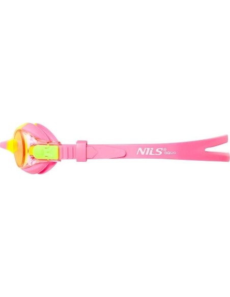 Juniorskie okulary pływackie NILS AQUA NQG700AF, różowe