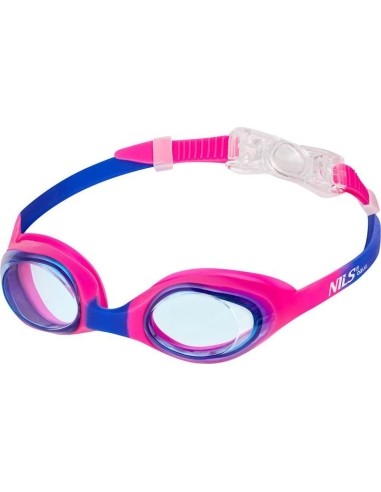 NQG170AF RÓŻOWE/NIEBIESKIE OKULARY PŁYWACKIE DLA DZIECI NILS AQUA