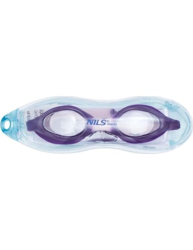 Dziecięce okulary do pływania NILS AQUA NQG170AF, fioletowo-różowe