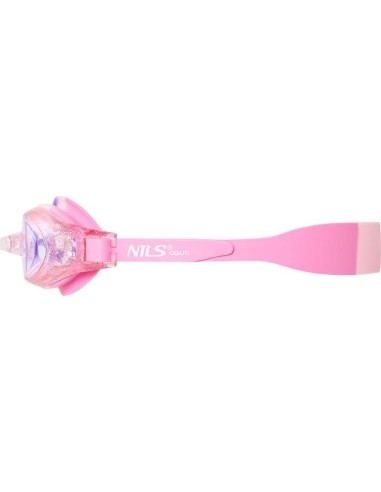 NQG870AF RÓŻOWE JUNIORSKIE OKULARY PŁYWACKIE NILS AQUA