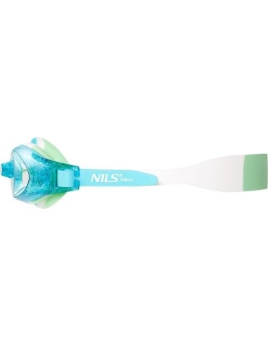 NQG870AF NIEBIESKIE JUNIORSKIE OKULARY PŁYWACKIE NILS AQUA