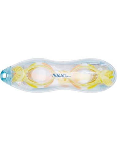 Żółte juniorskie okulary pływackie NILS AQUA NQG870SAF Mermaid