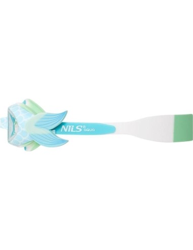 NQG870SAF BLUE MERMAID JUNIOR OKULARY PŁYWACKIE NILS AQUA