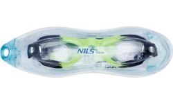 NQG770AF CZARNO-ZIELONE JUNIORSKIE OKULARY PŁYWACKIE NILS AQUA