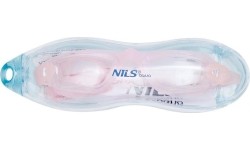 NQG770AF RÓŻOWE JUNIORSKIE OKULARY PŁYWACKIE NILS AQUA