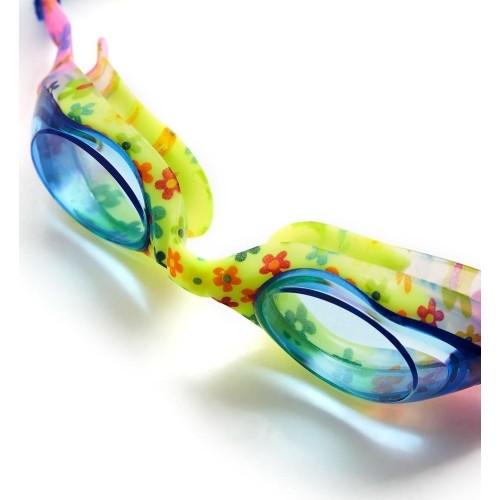 NQG170FAF NIEBIESKI KWIATKI JUNIOR OKULARKI NILS AQUA