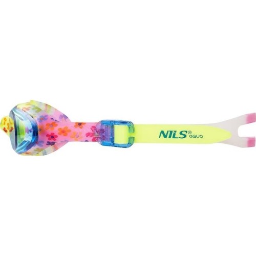 NQG170FAF NIEBIESKI KWIATKI JUNIOR OKULARKI NILS AQUA