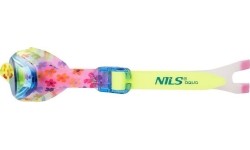 NQG170FAF NIEBIESKI KWIATKI JUNIOR OKULARKI NILS AQUA