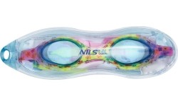 NQG170FAF NIEBIESKI KWIATKI JUNIOR OKULARKI NILS AQUA