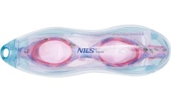 NQG170FAF PINK FLOWERS JUNIOR OKULARY PŁYWACKIE NILS AQUA