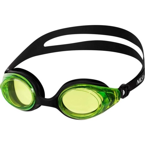 NQG600AF CZARNO-ZIELONE OKULARY PŁYWACKIE NILS AQUA