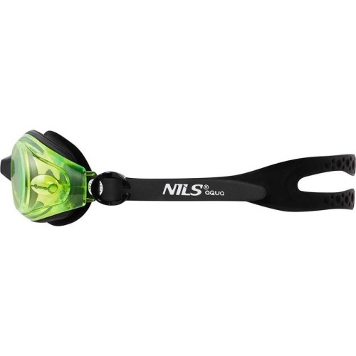 NQG600AF CZARNO-ZIELONE OKULARY PŁYWACKIE NILS AQUA
