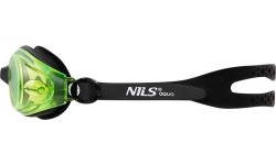 NQG600AF CZARNO-ZIELONE OKULARY PŁYWACKIE NILS AQUA