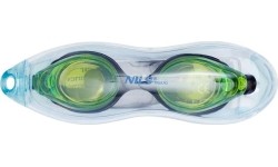 NQG600AF CZARNO-ZIELONE OKULARY PŁYWACKIE NILS AQUA