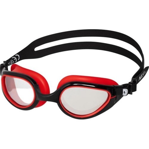 NQG480MAF CZARNO-CZERWONE OKULARY PŁYWACKIE NILS AQUA