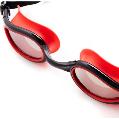 NQG480MAF CZARNO-CZERWONE OKULARY PŁYWACKIE NILS AQUA