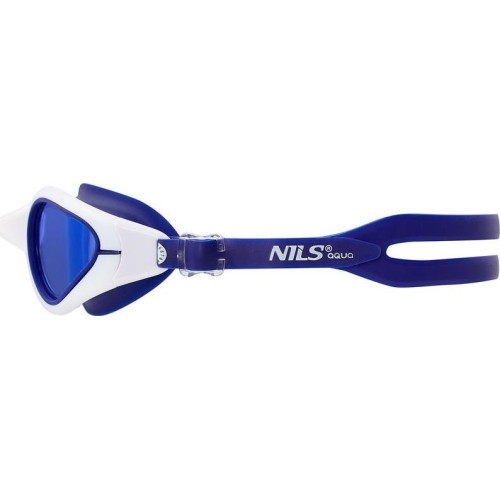 NQG480MAF NIEBIESKO-BIAŁE OKULARY PŁYWACKIE NILS AQUA