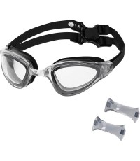NQG180AF CZARNE OKULARY PŁYWACKIE NILS AQUA