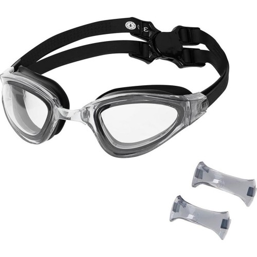 NQG180AF CZARNE OKULARY PŁYWACKIE NILS AQUA