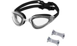 NQG180AF CZARNE OKULARY PŁYWACKIE NILS AQUA