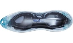 NQG180AF CZARNE OKULARY PŁYWACKIE NILS AQUA