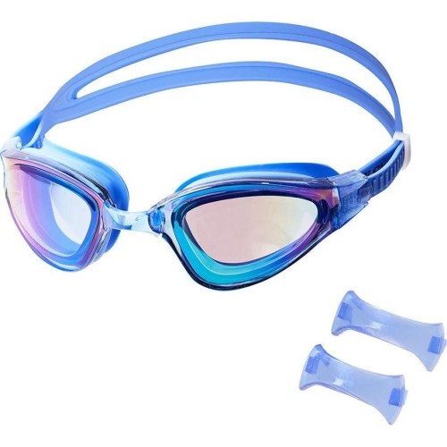 NQG180MAF NIEBIESKIE/TĘCZOWE OKULARY PŁYWACKIE NILS AQUA