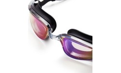 NQG180MAF CZARNE/TĘCZOWE OKULARY PŁYWACKIE NILS AQUA