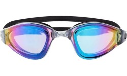 NQG180MAF CZARNE/TĘCZOWE OKULARY PŁYWACKIE NILS AQUA