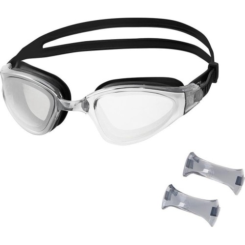 NQG180MAF CZARNE OKULARY PŁYWACKIE NILS AQUA