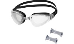 NQG180MAF CZARNE OKULARY PŁYWACKIE NILS AQUA